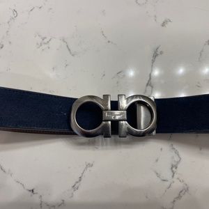 Salvatore Ferragamo men’s suede belt